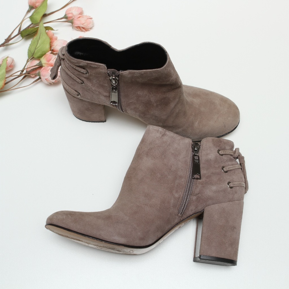 Rachel Zoe Twiggy Suede Ankle Booties Boots